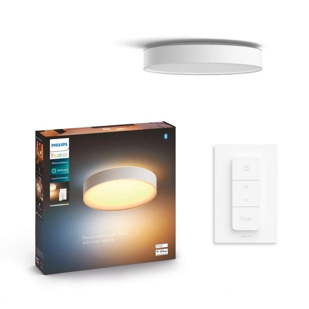 Philips HUE Devere Medium Smart LED Flush Ceiling Light 3 Philips HUE Devere Medium Smart LED Flush Ceiling Light