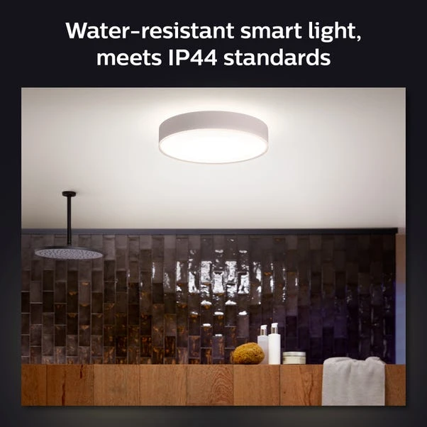 Philips HUE Devere Medium Smart LED Flush Ceiling Light 6 Philips HUE Devere Medium Smart LED Flush Ceiling Light - Image 4