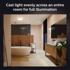 Philips HUE Devere Medium Smart LED Flush Ceiling Light 14 Philips HUE Devere Medium Smart LED Flush Ceiling Light -Home Lighting Store 30838315 alt04