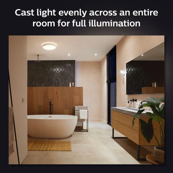 Philips HUE Devere Medium Smart LED Flush Ceiling Light 7 Philips HUE Devere Medium Smart LED Flush Ceiling Light - Image 5