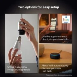 Set Of 2 Philips HUE Smart 5.5W SES LED Dimmable Candle Bulbs -Home Lighting Store 30838353 alt03