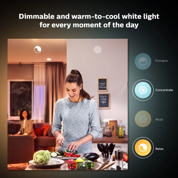 Set Of 2 Philips HUE Smart 8W ES GLS LED Tunable Bulbs 4 Set Of 2 Philips HUE Smart 8W ES GLS LED Tunable Bulbs - Image 2