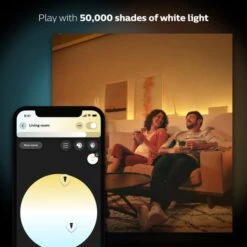 Set Of 2 Philips HUE Smart 8W BC GLS LED Tunable Bulbs -Home Lighting Store 30838360 alt02