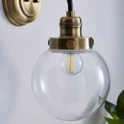 Broden Bathroom Wall Light Antique Brass -Home Lighting Store 30850284 alt02
