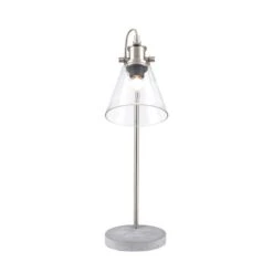 Chaplin Concrete & Brushed Chrome Table Lamp -Home Lighting Store 30850535 alt03