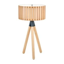 Rabanne Wooden Slat Tripod Table Lamp -Home Lighting Store 30850545 alt02