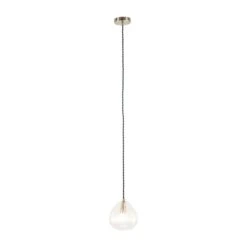 Ella Ribbed Glass Teardrop Pendant Light -Home Lighting Store 30850621 alt04
