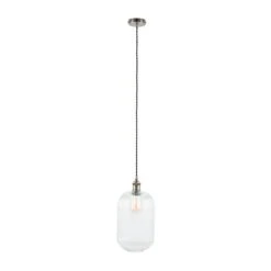 Abigail Tall Ribbed Glass Pendant Light -Home Lighting Store 30850623 alt04