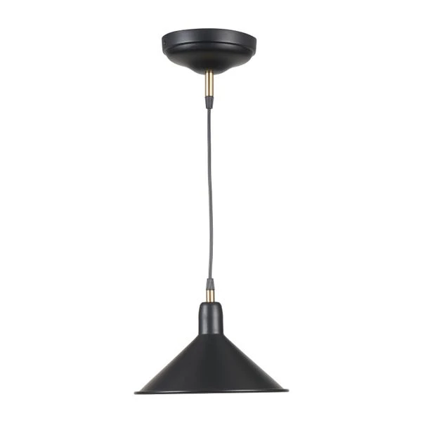 Canton Matt Black Cone Pendant Light 4 Canton Matt Black Cone Pendant Light - Image 2