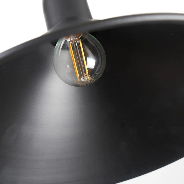 Canton Matt Black Cone Pendant Light 6 Canton Matt Black Cone Pendant Light - Image 4