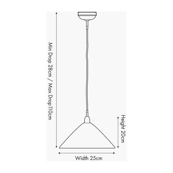 Canton Matt Black Cone Pendant Light 7 Canton Matt Black Cone Pendant Light - Image 5