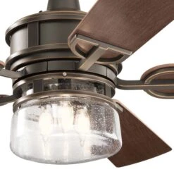 Kichler Lyndon Patio Ceiling Fan With Light & Remote, 132cm -Home Lighting Store 30854449 alt04