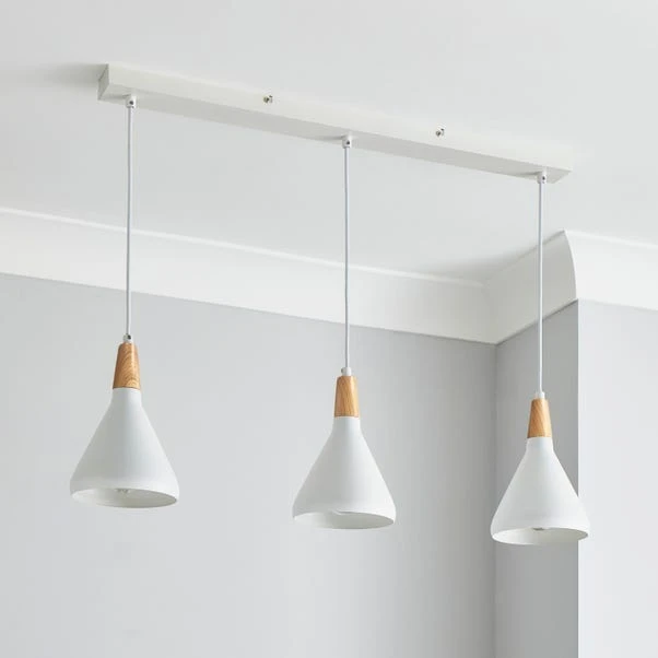 Elements Wolston 3 Light Diner Ceiling Light 4 Elements Wolston 3 Light Diner Ceiling Light - Image 2
