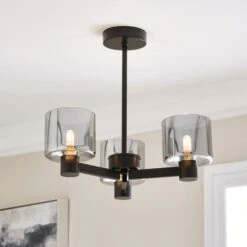 Erin 3 Light Semi Flush Ceiling Light