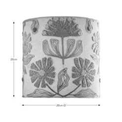 Floral Embroidered Lamp Shade 9 Floral Embroidered Lamp Shade -Home Lighting Store 30866832 alt08