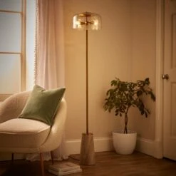 Kaeli Modern Marble Glass Floor Lamp -Home Lighting Store 30867459 alt01