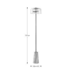 Kaeli Modern Marble Glass Floor Lamp -Home Lighting Store 30867459 alt08