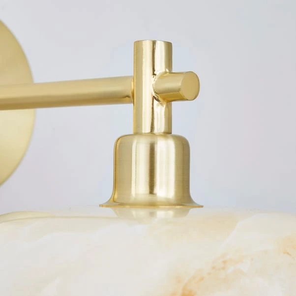 Lacey Alabaster Glass Wall Light 5 Lacey Alabaster Glass Wall Light - Image 3