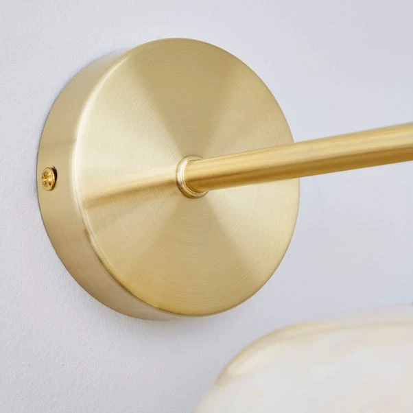 Lacey Alabaster Glass Wall Light 6 Lacey Alabaster Glass Wall Light - Image 4