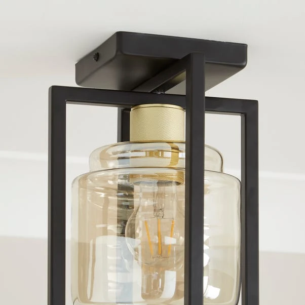 Seattle Industrial Flush Ceiling Light 5 Seattle Industrial Flush Ceiling Light - Image 3