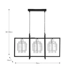 Seattle Industrial 3 Light Diner Ceiling Light -Home Lighting Store 30868897 alt08