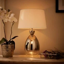 Sylvia Ribbed Glass Table Lamp -Home Lighting Store 30868908 alt01
