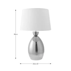 Sylvia Ribbed Glass Table Lamp -Home Lighting Store 30868908 alt08