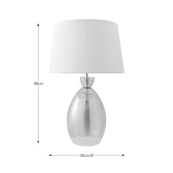 Sylvia Ribbed Glass Table Lamp -Home Lighting Store 30868909 alt08