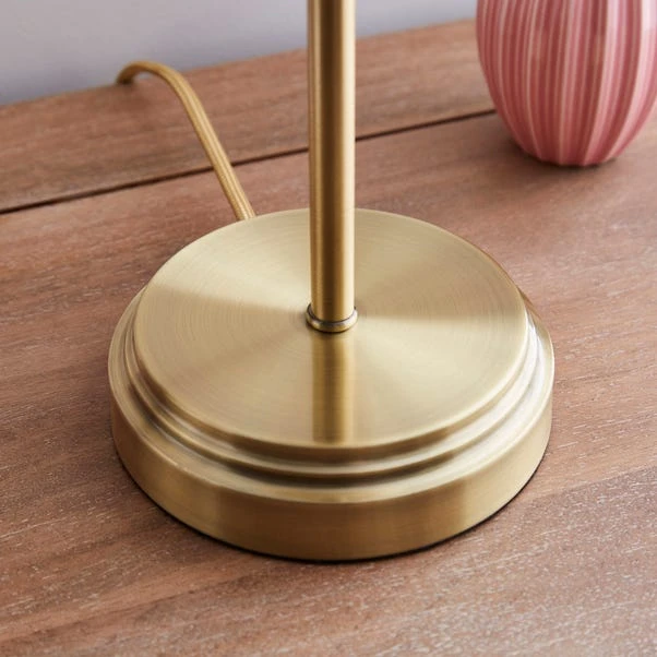 Frosted Tulip Ribbed Table Lamp 6 Frosted Tulip Ribbed Table Lamp - Image 4