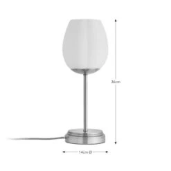 Frosted Tulip Ribbed Table Lamp 13 Frosted Tulip Ribbed Table Lamp -Home Lighting Store 30869079 alt08
