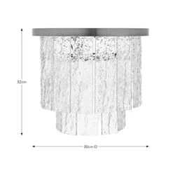 Gianna Acrylic 2 Tier Easy Fit Pendant Shade -Home Lighting Store 30869125 alt08