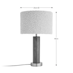Hazelle Boucle Table Lamp -Home Lighting Store 30869127 alt08