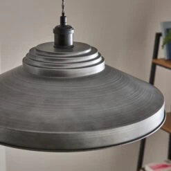 Spun Metal Easy Fit Pendant Shade 10 Spun Metal Easy Fit Pendant Shade -Home Lighting Store 30869130 alt03