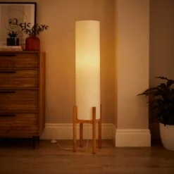 Odin Linen Midi Floor Lamp -Home Lighting Store 30869136 alt01