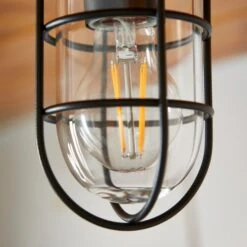 Barker Industrial Indoor Outdoor Flush Ceiling Light -Home Lighting Store 30869648 alt02