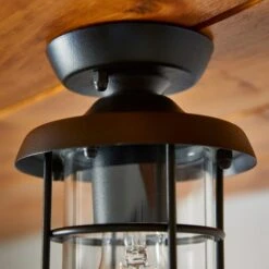 Barker Industrial Indoor Outdoor Flush Ceiling Light -Home Lighting Store 30869648 alt03