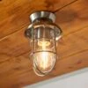 Barker Industrial Indoor Outdoor Flush Ceiling Light -Home Lighting Store 30869649