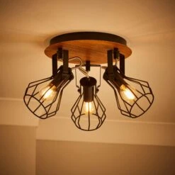 Fulton Industrial 3 Light Semi Flush Spotlight -Home Lighting Store 30869661 alt01