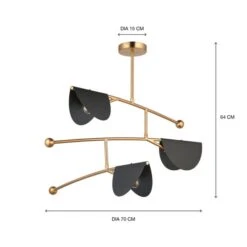 Aquila 3 Light Semi Flush Ceiling Ceiling Light -Home Lighting Store 30869693 alt08