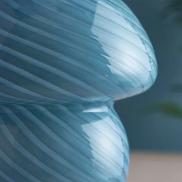 Elements Small Glass Mushroom Table Lamp 5 Elements Small Glass Mushroom Table Lamp - Image 3