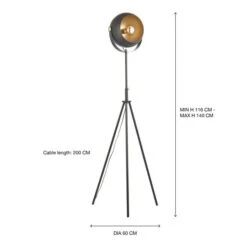 Elements Olympya Industrial Metal Adjustable Floor Lamp -Home Lighting Store 30869730 alt08