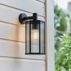 Hex Ribbed Indoor Outdoor Wall Light