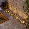 Solar Set Of 4 Round Path Lights -Home Lighting Store 30870153