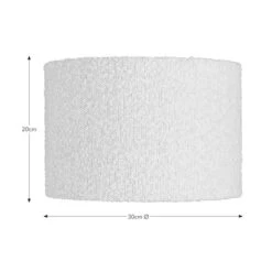 Hazelle Boucle Drum Lamp Shade -Home Lighting Store 30870660 alt08
