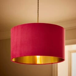 Nesa Velvet Drum Lamp Shade -Home Lighting Store 30870738 alt01