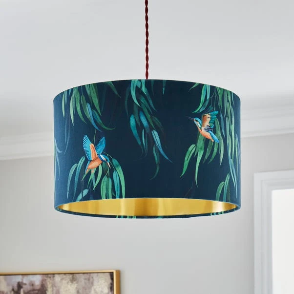 Kingfisher Drum Lamp Shade 21 Kingfisher Drum Lamp Shade - Image 19