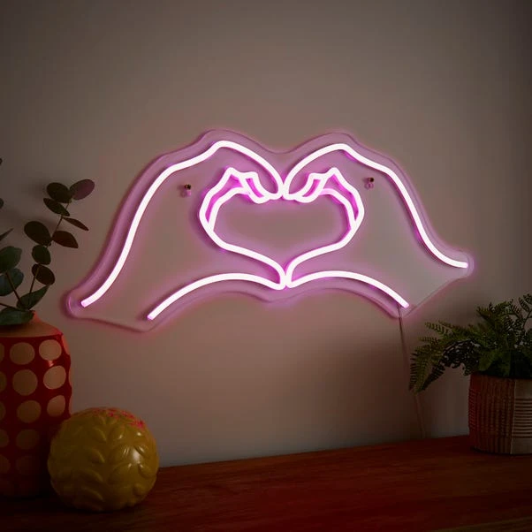 Heart Hands Neon Sign 4 Heart Hands Neon Sign - Image 2