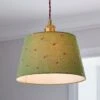 Green Flower Embroidered Tapered Lamp Shade -Home Lighting Store 30871572