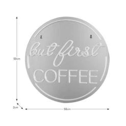 But First Coffee Indoor Outdoor Mirrored Neon Sign -Home Lighting Store 30873114 alt08