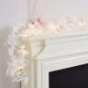 Artificial White Eucalyptus 15 LED Lit Garland -Home Lighting Store 30874000